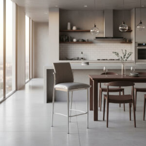 D_993700-MLA92898902434_092025-F.jpg Banqueta Taburete Praga. Caño Cromado. Tapizadas En Cuerina