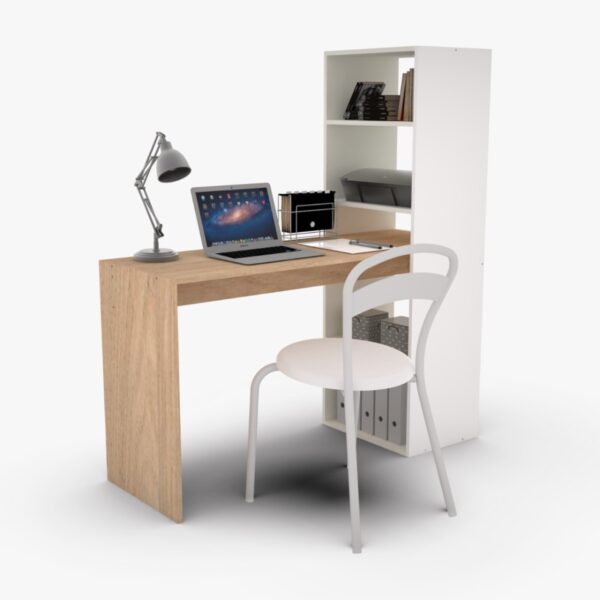 Escritorio Para Oficina Con Biblioteca Incorporada Emb 120