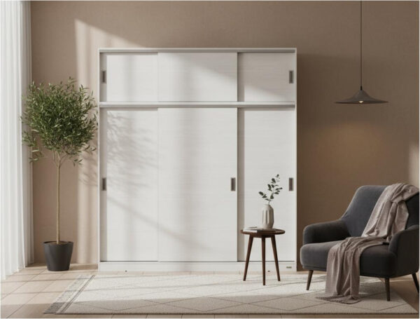 D_995608-MLA93758231861_092025-F.jpg Placard 2,20 Mts. 3 Puertas Corredizas Con Baulera. Dakar