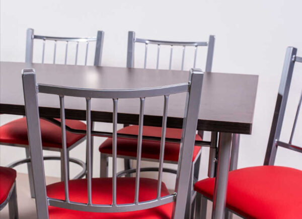 Combo Cocina Comedor Mesa Melamina 140 + 6 Sillas Turin C19