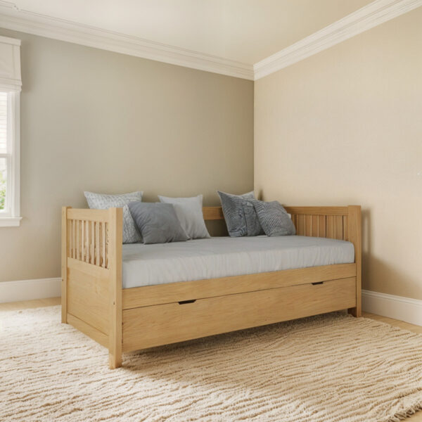 Divan Cama Con Carro Cama Mediterraneo Cod. 110 Pino Lustra