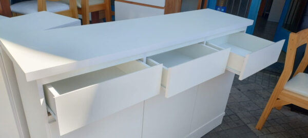 Bahiut Rack Vajillero 3 Caj. 4 Puertas- Mdf- 140 X 90 X 39