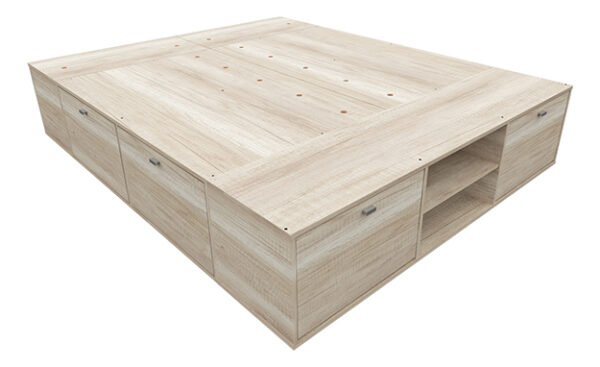 D_996357-MLA79344352992_092024-F.jpg Base Box P- Sommier 140 O 160 X 200 4 Cajones- 2 Zapateros P