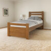Cama 1 Plaza 0.80 Mts- Pino Lustrado- Cod. 202- Pacifico