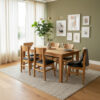Mesa Comedor Pacifico 1.50 X 90 + 6 Sillas Norway. Pino Lust