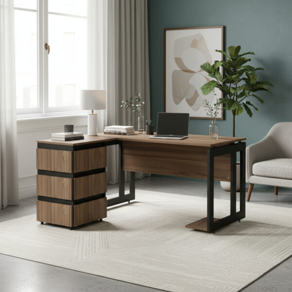 Escritorio Para Oficina Con 3 Cajones 1.20 X 0.70 7911- 7303