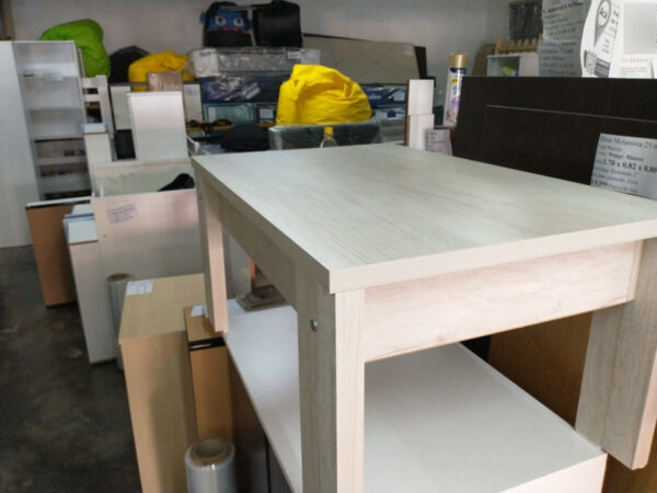 Mesa De Living Centro Doppia Doble Altura. Melamina 95- 65