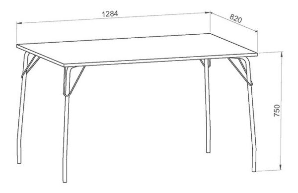 D_997797-MLA49524021955_032022-F.jpg Mesa Cocina Comedor Brooklyn 140 X 82- Melamina. Base Caño