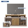 D_606821-MLA81161285119_122024-F.jpg Banqueta Dragon Tv De Hasta 55 Pulgadas Para Sala De Estar Con Nichos Organizadores Y Puerta Corredera, Color Fendi Buriti
