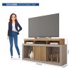 D_771167-MLA81161285129_122024-F.jpg Banqueta Dragon Tv De Hasta 55 Pulgadas Para Sala De Estar Con Nichos Organizadores Y Puerta Corredera, Color Fendi Buriti
