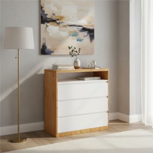 Comoda Chifonier Arkos 3 Cajones. Tapa Paraiso- 84 X 94