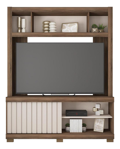 Soporte Para Tv Franco Marrom Camemmun De Hasta 65 Pulgadas