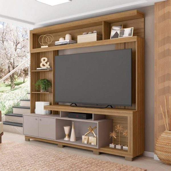 Estantería Para Tv Formosa Cor Lamina Mel/cacao Lamina Miel/cacao