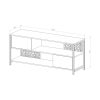 D_930560-MLA100107103775_122025-F.jpg Mueble Para Tv Rack Living Industrial Roble Kendal Metales En Negro Apto Tv 55'' 2 Puertas 1 Estante Abierto Melamina Patas De Hierro Aparador Bajo Para Playstation Organización Rpb130 Dielfe