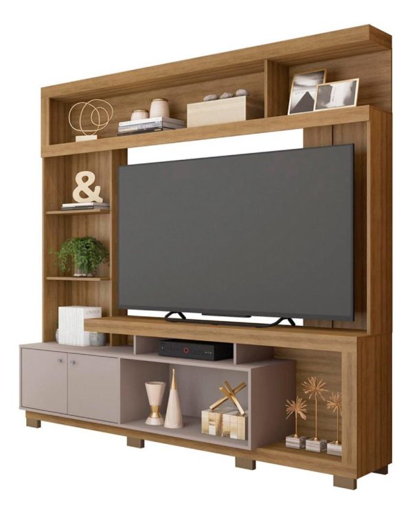 Estantería Para Tv Formosa Cor Lamina Mel/cacao Lamina Miel/cacao