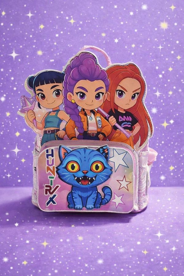 Mochila Infantil Jardin Escolar Guerreras K-pop Eco Cuero