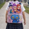 Mochila Infantil Jardin Escolar Guerreras K-pop Eco Cuero