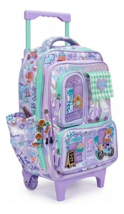 Mochila Carro My House Chimola 17 PuLG Poodle Crew Purple Personajes