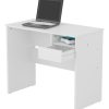 Escritorio Mesa Pc 0,90m 1caj 1estante Computacion Melamina+ Color Blanco