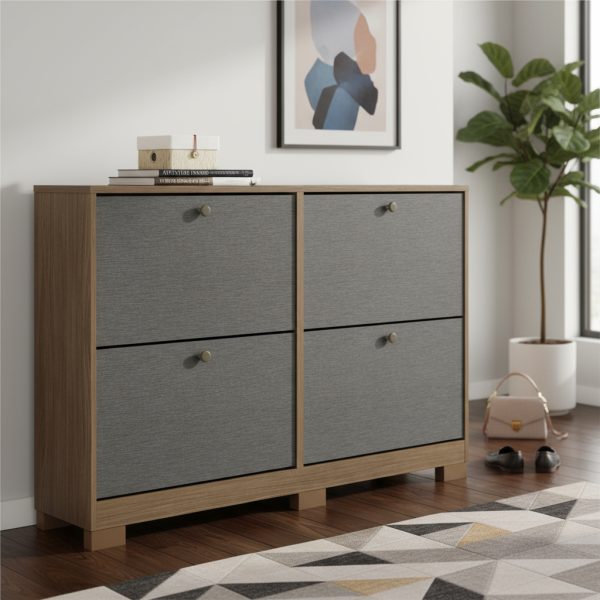 Zapatero Santos Andirá Versátil Jatobá/grafito 4 Puertas Jatoba/grafito