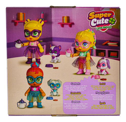Super Cutes Regi Glitzy Cool Mascota 12cm Famosa Cd