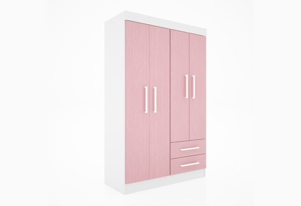 Ropero Placard 4 Puertas P- Abrir. 2 Cajones Externos Dj104