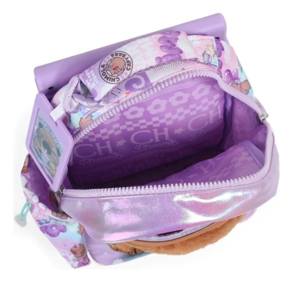 Mochila Chimola Carro 12p Capymola Jardin Bt291 Lila Floreado