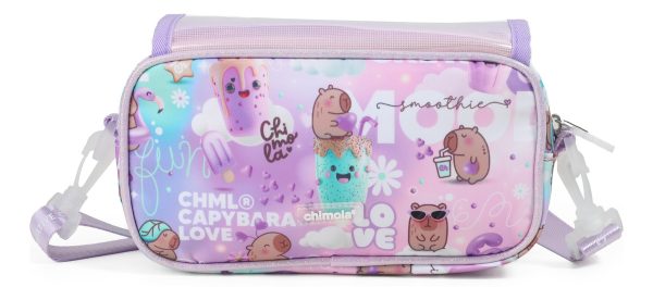 Cartuchera Chimola Canopla Cristal Escolar Color Capymola Capibaras Lisa