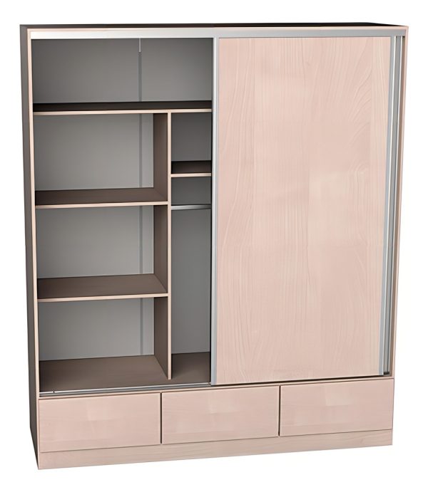 Placard Orlandi Premium 1.82 Color Abedul De Mdp Con 2 Puertas Corredizas