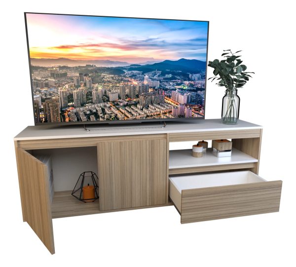 Rack Bahiut Para Tv 2 Puertas, 1 Cajon. Cod. 4027 Tables