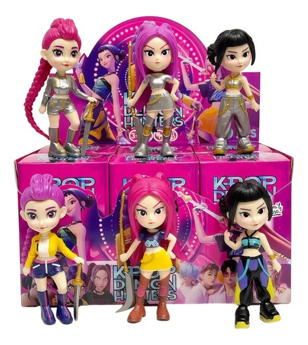 Muñeca De Figura De Kpop Demon Hunters (rumi Mira Zoey) 6pzs