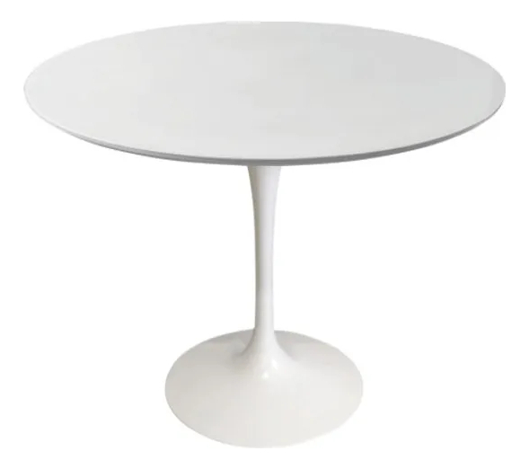 D_754524-MLA86843035665_062025-F.jpg Mesa De Comedor Redonda Tulipa, Saarinen, Cubierta De 90 Cm, Color Blanco