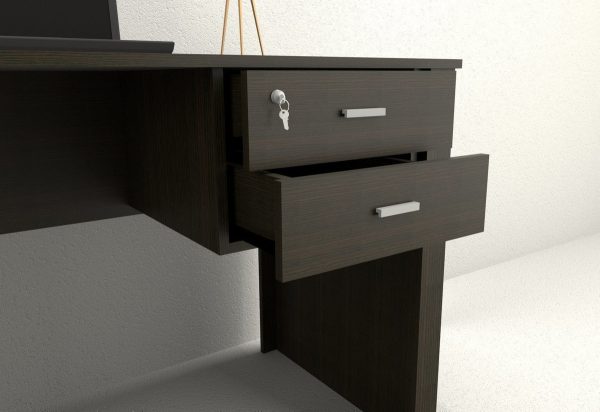 Tables Escritorio 1.36mt 3025 Color Wengue Habano