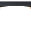 Mesa De Comedor Top Living Eames Nórdica De 1.20 Negra Tapa Negro Patas Marrón Claro