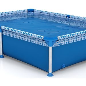 D_802680-MLA95958040186_102025-F.jpg Pileta Estructural Rectangular Pelopincho 1010 Con Capacidad De 500 Litros 1.55x1.07 M Azul Mosaico