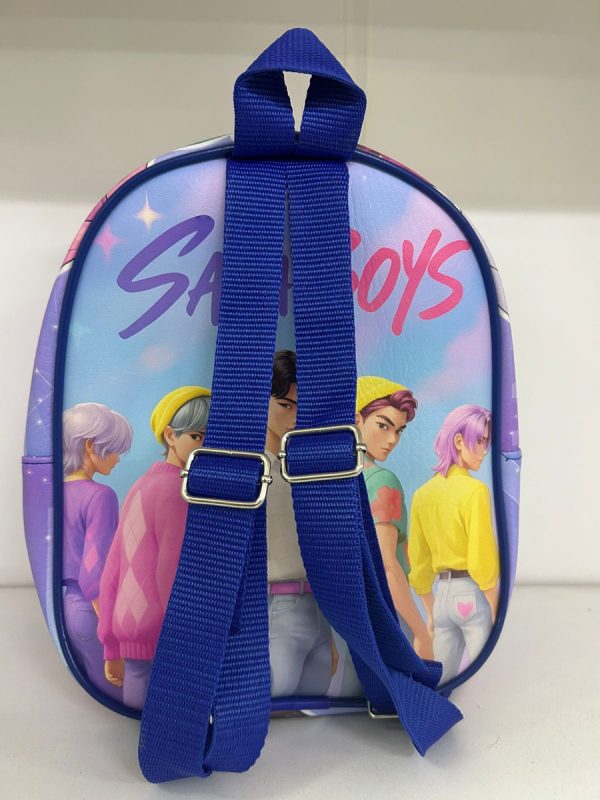 Mochila Infantil Jardin Escolar Saja Boys K-pop Eco Cuero