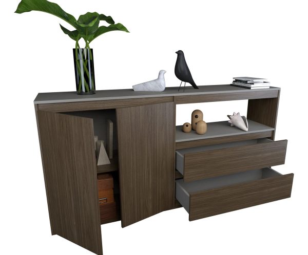 Bahiut Vajillero Rack 2 Cajones, 2 Puertas Cod. 4026 Tables