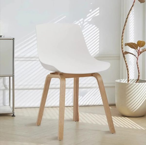 Juego De 4 Sillas Cocina Comedor Italy Pata Metálica Blanco