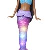 Barbie Muñeca De Sirena Con Cola Iluminada Mattel Hdj37