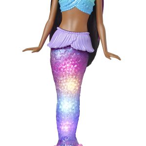 Barbie Muñeca De Sirena Con Cola Iluminada Mattel Hdj37