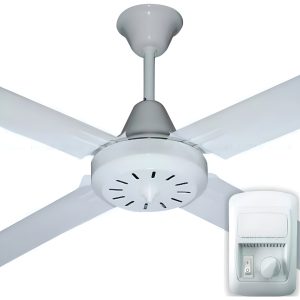 Ventilador De Techo Nacional Selene 4 Palas Chapa Color De La Estructura Blanco Color De Las Aspas Blanco Diámetro 115 Cm 1.15 M