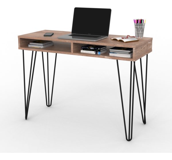 D_860645-MLA99725003690_122025-F.jpg Escritorio Industrial Oficina Hogar Habitacion Juvenil Melamina Rustico 110 Cm Con Cajones Patas Metal Negro Atakama Moderno Resistente Lie110 Dielfe