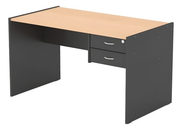 D_862343-MLA95643258852_102025-F.jpg Escritorio Piro 911 Melamina De 1300mm X 750mm X 724mm Negro Haya