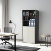 Biblioteca Estanteria Ptas Bajas Melamina 18 Oficina Hogar + Color Negro - Haya