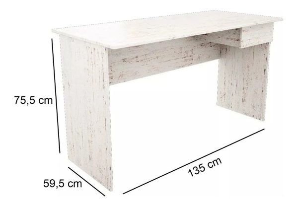 D_886798-MLU73202685871_122023-F.jpg Escritorio Muebles Orlandi Con Cajón Melamina De 135cm X 75.5cm X 59.5cm Wengue Mate