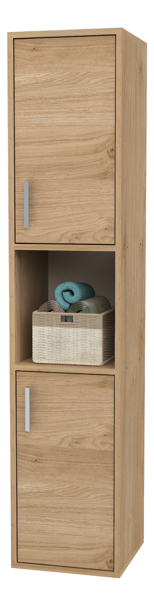 Mueble De Baño Tolva Alacena Colgante Organizador 2 Puertas Delos Color Roble Kendal Natural