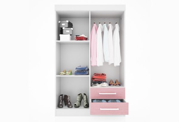 Ropero Placard 4 Puertas P- Abrir. 2 Cajones Externos Dj104