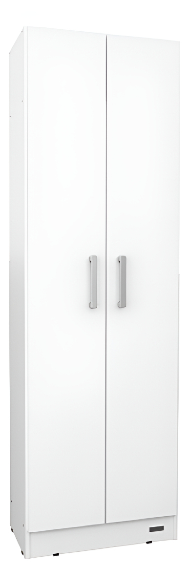 Escobero Organizador De Limpieza 1,80m 2 Puertas Blanco