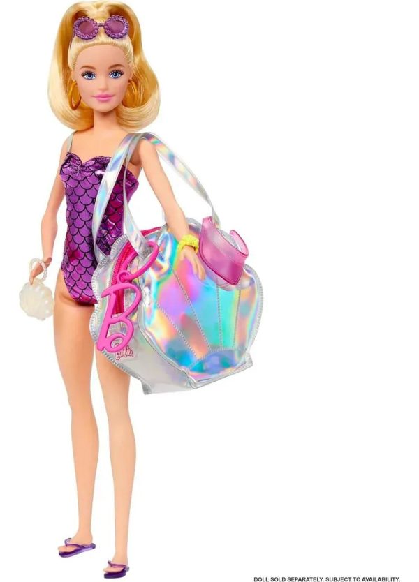 Conjunto Accesorios Barbie Playa Con Traje De Baño