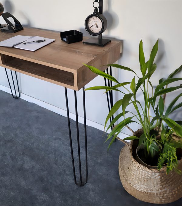 D_947005-MLU78480706184_082024-F.jpg Escritorio Industrial Oficina Hogar Habitacion Juvenil Melamina Rustico 110 Cm Con Cajones Patas Metal Negro Atakama Moderno Resistente Lie110 Dielfe